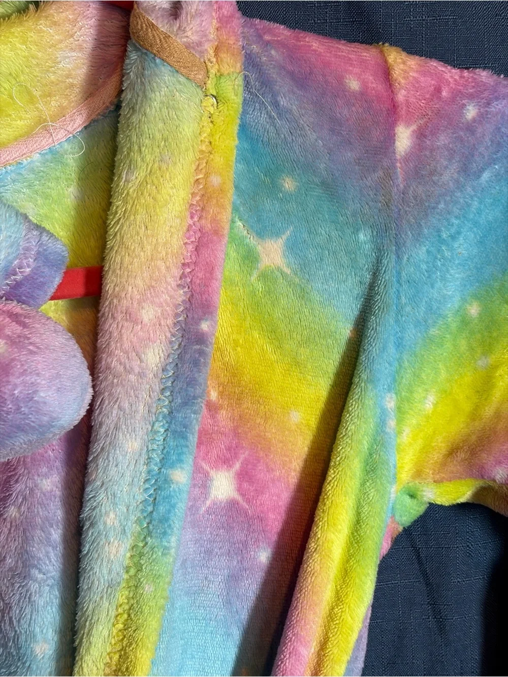 Kids Rainbow Unicorn Plush Robe - Multicolor